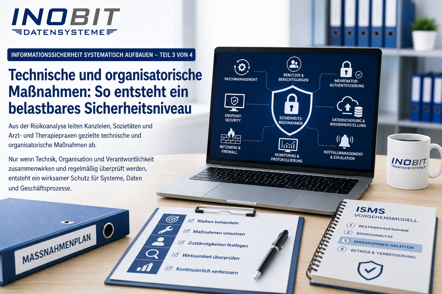 Technische und organisatorische IT-Sicherheitsmaßnahmen für Kanzleien, Sozietäten und Praxen